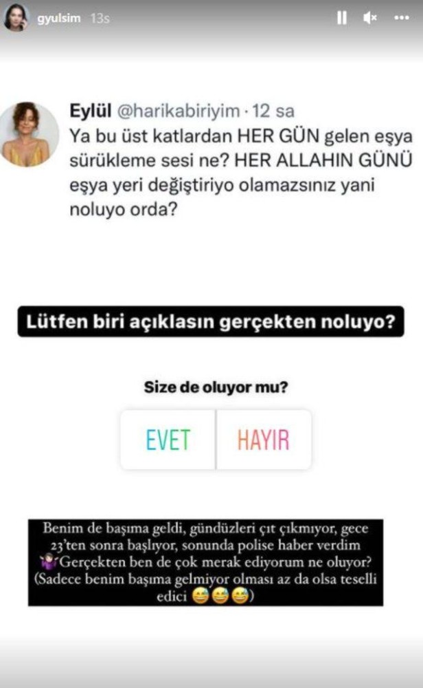 gulsim ali polise haber verdi! neye isyan etti